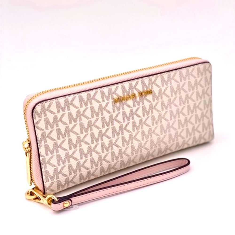 Michael Kors Jet Set Monogram Continental Wristlet